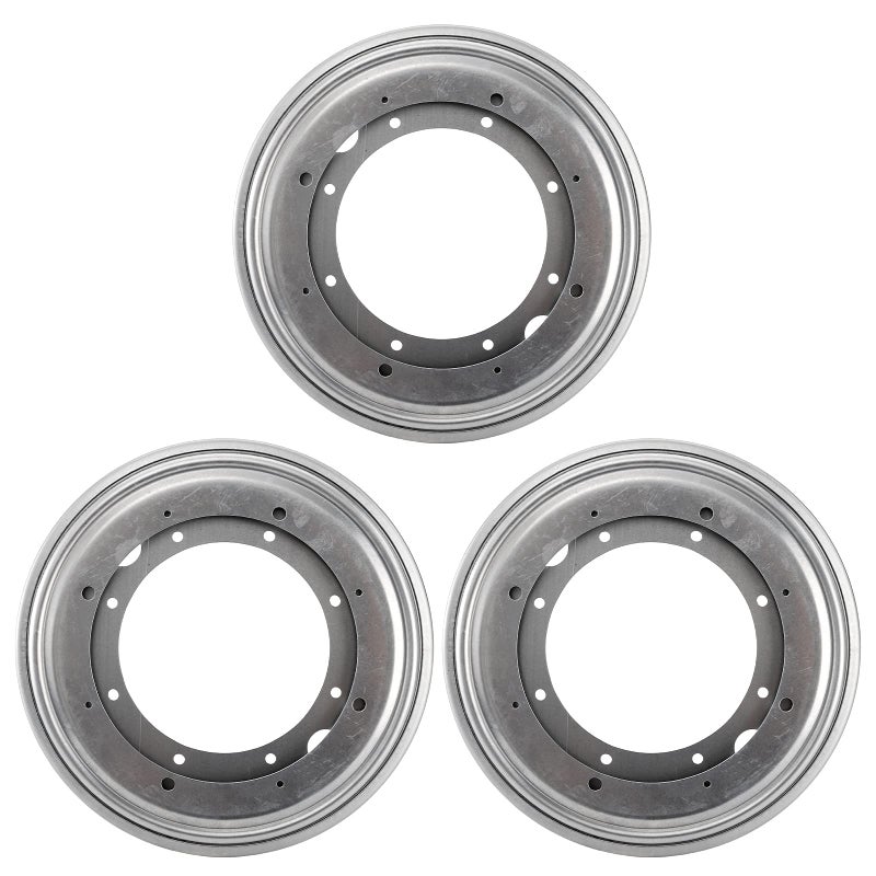 Fasmov Fasmov 3 Pack 9 inches Lazy Susan 516 Thick Turntable Bearings with 6 Rubber Pads 