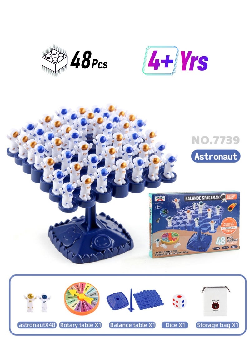 Children'S Educational Balance Tree Stacking Game For Two Players Interactive Battle Board Game Toy (Astronaut Balance Tree Box) - Image 1