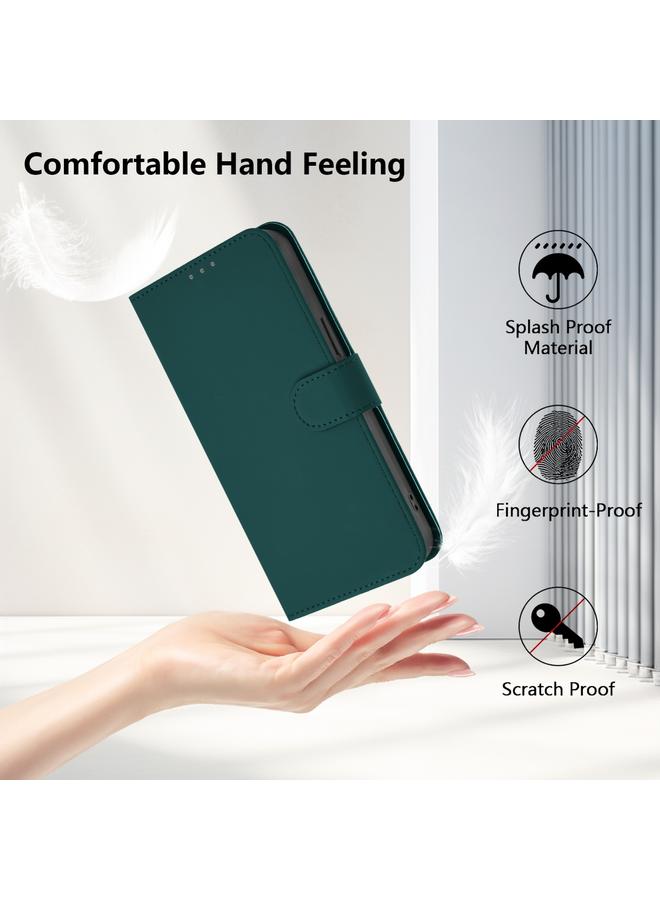 Zaboon Case For Honor 50 Pro / Huawei nova 9 Pro Skin Feel Solid Color Leather Phone Case with Lanyard - Image 5