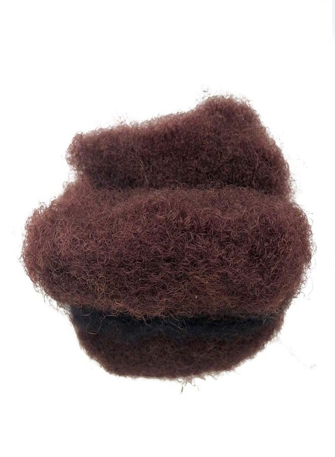 YONNA Tight Afro Kinky Bulk For DreadLocks,Twist Braids Human Hair Deep Dark Auburn #35 8inch - Image 3