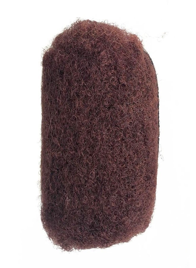 YONNA Tight Afro Kinky Bulk For DreadLocks,Twist Braids Human Hair Deep Dark Auburn #35 8inch - Image 2