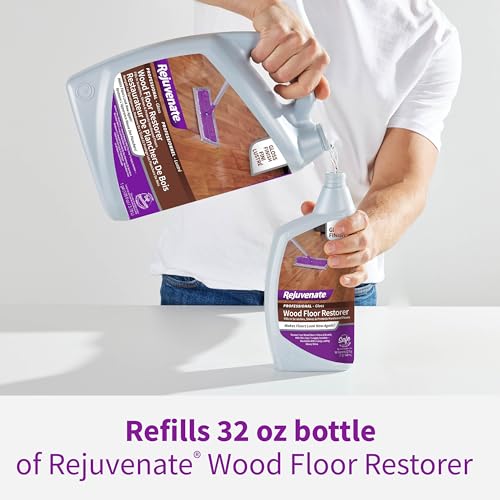 Rejuvenate Professional Wood Floor Restorer Fills Scratches, Shines And Protects Wood Flooring For A High Gloss Shine, 1 Gallon - Image 2