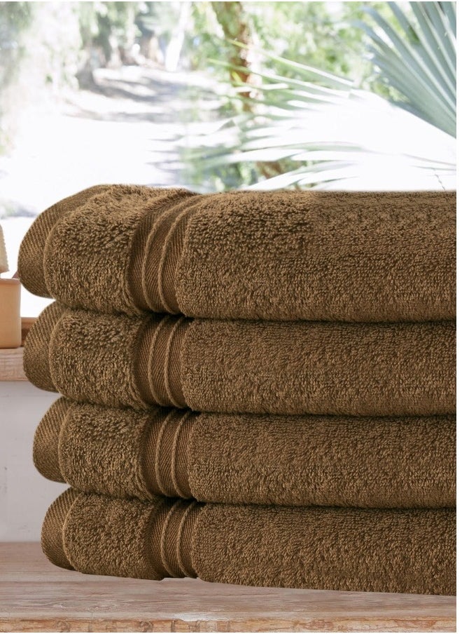 Bliss Casa 4-Piece 100% Combed Cotton Hand Towels - 550 GSM Quick Dry Highly Absorbent Hand Towel Set 16x28 Inch  - Image 2