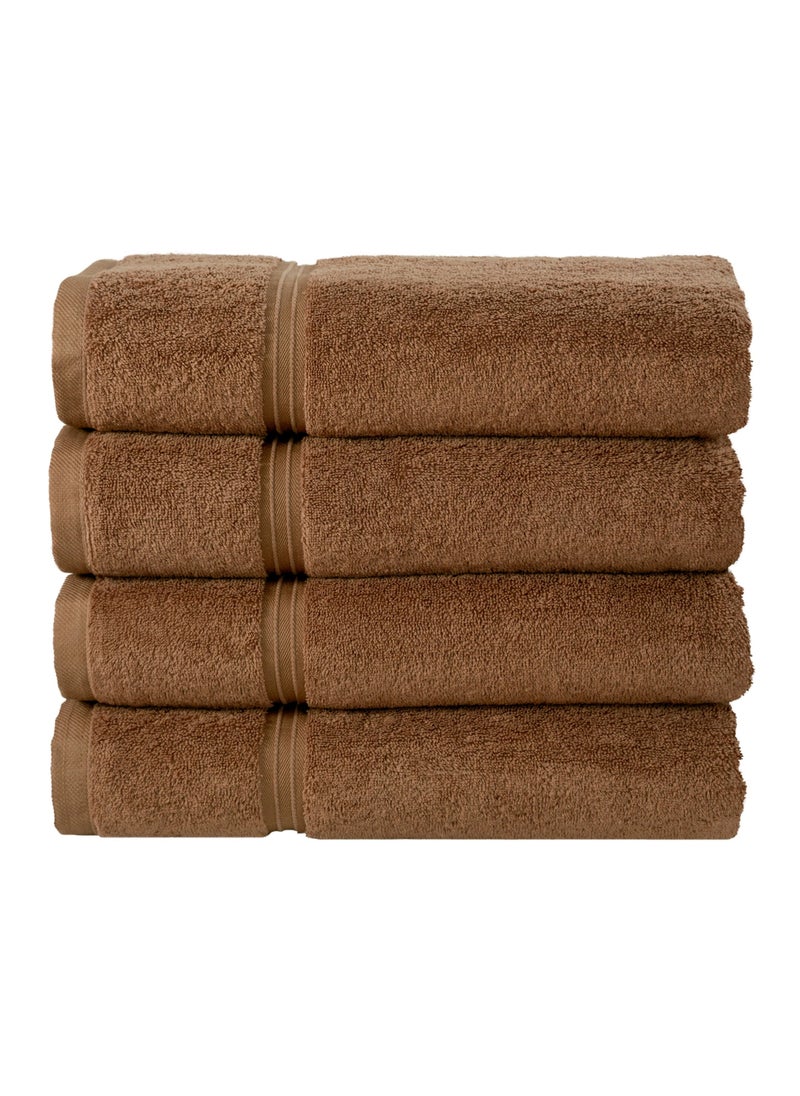 Bliss Casa 4-Piece 100% Combed Cotton Hand Towels - 550 GSM Quick Dry Highly Absorbent Hand Towel Set 16x28 Inch  - Image 1