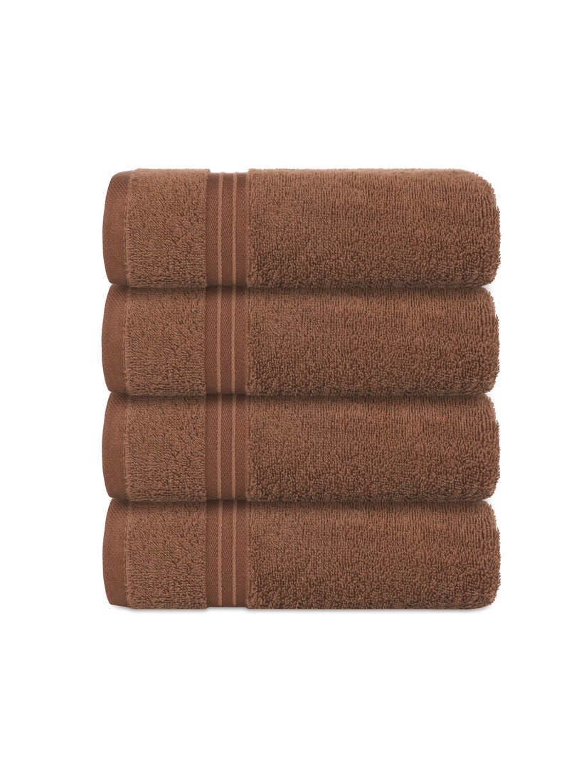 Bliss Casa 4-Piece 100% Combed Cotton Hand Towels - 550 GSM Quick Dry Highly Absorbent Hand Towel Set 16x28 Inch  - Image 3