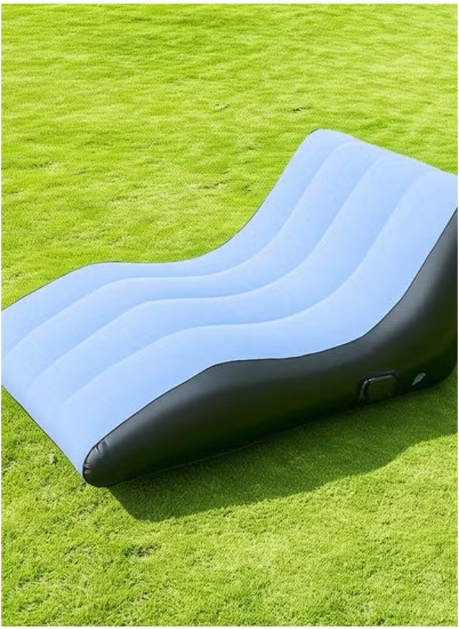 Generic Inflatable sofa chair, thickened lazy sofa, bedroom home-use leisure single-person portable outdoor popular sofa bed, lie down  - Image 4