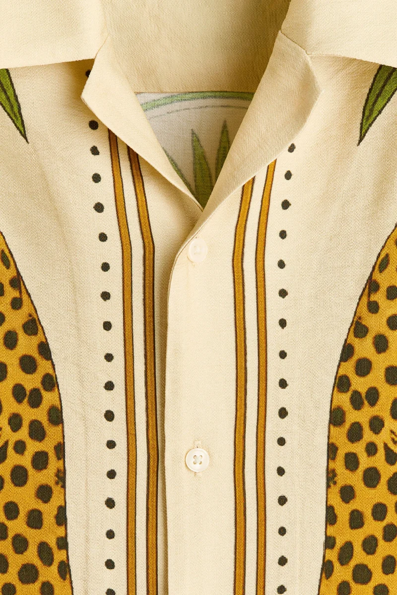 H&M  Relaxed Fit Printed resort shirt for Men | Best Price UAE