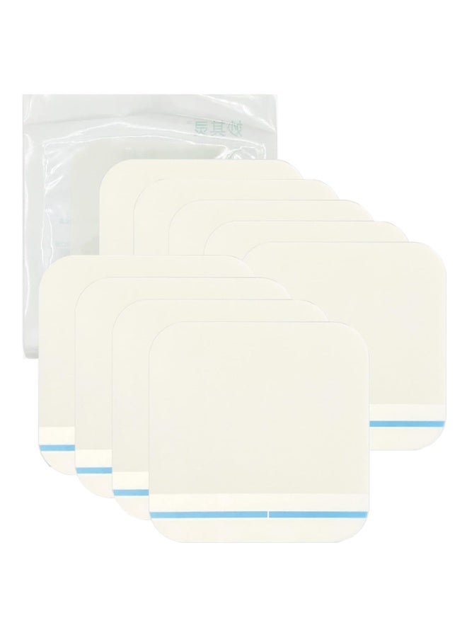 OSHIMA 10PCS Hydrocolloid Wound Dressings, Waterproof Adhesive Bandages Hydrocolloid Band-Aid, Large Waterproof Hydrocolloids Wound Dressing for Wounds Acne Burns and Light Exudate Faster Healing(10x10cm) - Image 1