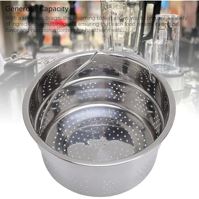 وعاء طهي بالبخار 1072 أونصة من الفولاذ المقاوم للصدأ TM5 TM6 محضر طعام سلة طهي بالبخار - Image 3
