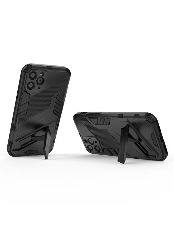 اس-توب جراب لهاتف iPhone 11 Punk Armor 2 في 1 PC + جراب TPU مقاوم للصدمات مع حامل غير مرئي - Image 3