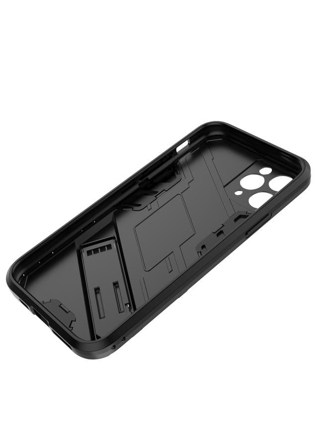 اس-توب جراب لهاتف iPhone 11 Punk Armor 2 في 1 PC + جراب TPU مقاوم للصدمات مع حامل غير مرئي - Image 4