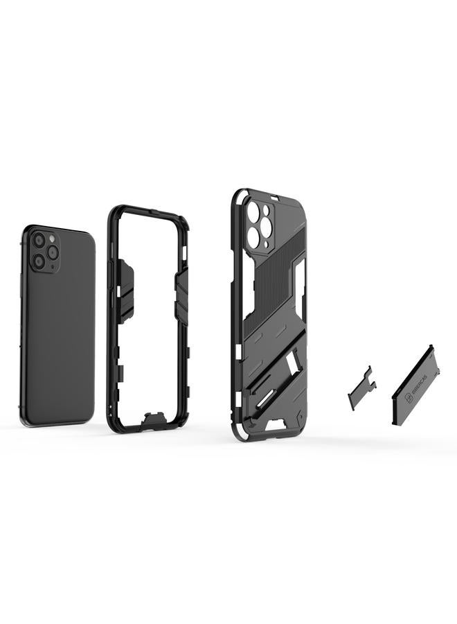 اس-توب جراب لهاتف iPhone 11 Punk Armor 2 في 1 PC + جراب TPU مقاوم للصدمات مع حامل غير مرئي - Image 5