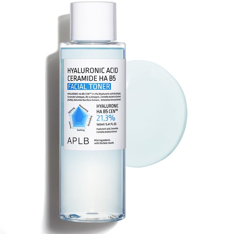 APLB Hyaluronic Acid Ceramide HA B5 Facial Toner HYALURONIC HA B5 CEN 213 541 FLOZKorean Skincare Replenishing Moisture Revitalize for Gentle and Improve Skin Texture - Image 2