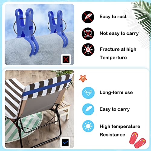 growell Towel Bands (6 Pack) - Stretch Beach Towel Clips for Beach Cruise Pool Chairs, Lounge Towel Holder Elastic, Cruise Ship Essentials (A Mix 6 Colors) - Image 4