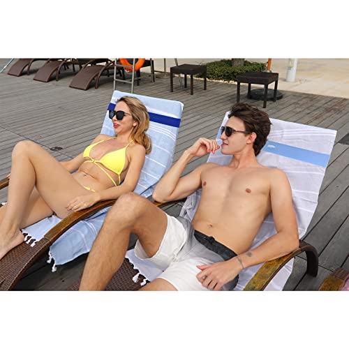 growell Towel Bands (6 Pack) - Stretch Beach Towel Clips for Beach Cruise Pool Chairs, Lounge Towel Holder Elastic, Cruise Ship Essentials (A Mix 6 Colors) - Image 5