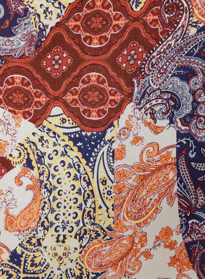 trendyol High Waist Printed Skirt