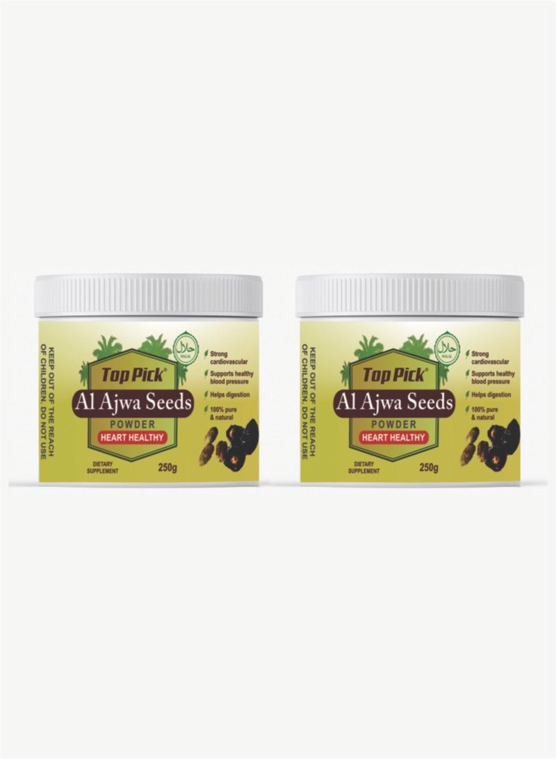 Top Pick Al Ajwa Seeds Powder 250gram Pack of 2