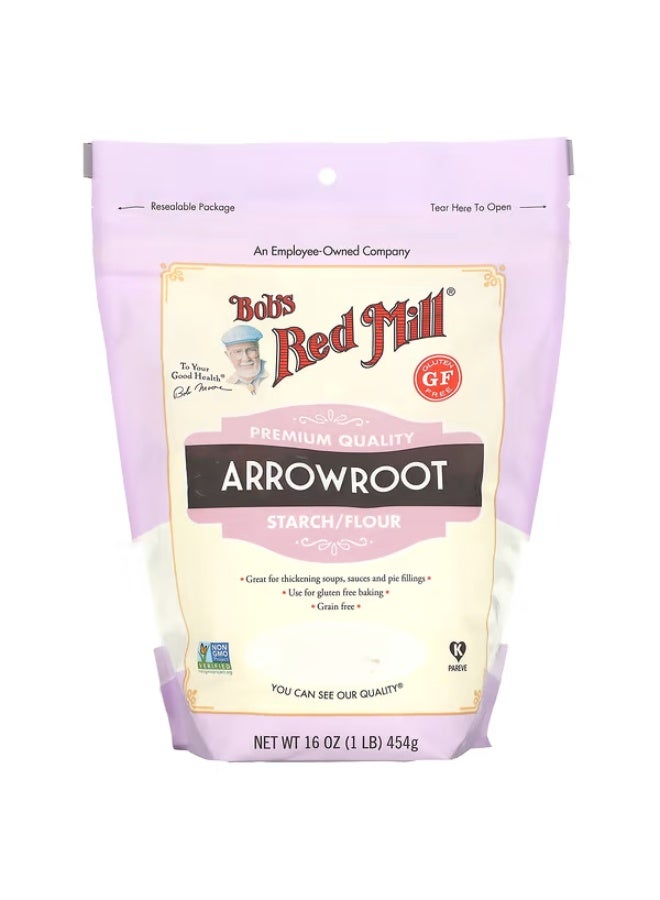 بوبز ريد ميل، نشا/دقيق أروروت، خالي من الغلوتين، 16 أونصة (454 جم)
