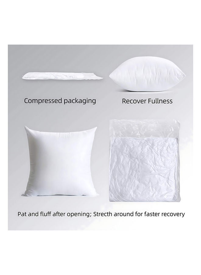 Hotel Linen Klub Cushion Filler Pack of 3pcs- Fabric: Non Woven , Filling 300grams Non Siliconized Fiber - Size : 45 x 45cm  - Image 4