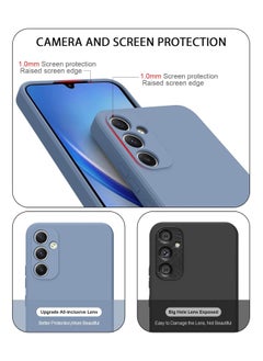 Color Fans for Samsung Galaxy A34 5G Case Slim Liquid Silicone Protective Cover Grey  - Image 3