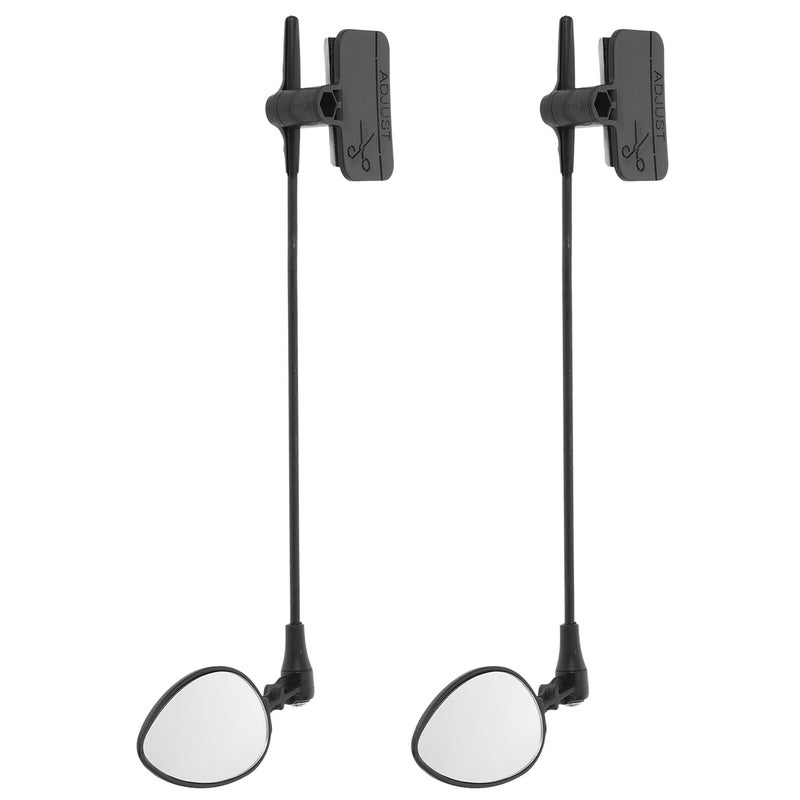Adjustable Rotatable Bike Helmet Rearview Mirror Pair for Mountain Cycling Outdoor Safety - Image 2