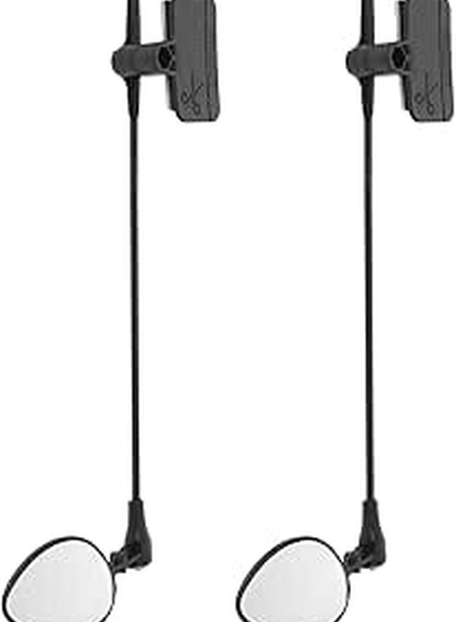 Adjustable Rotatable Bike Helmet Rearview Mirror Pair for Mountain Cycling Outdoor Safety - Image 1