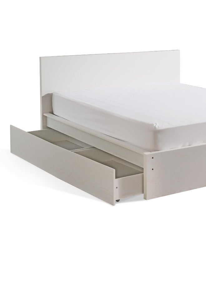 Pan Home Spring Collection Bed Storage Drawer Set Of 2 For 160 Cm And 180 Cm Bed - White  - Image 1