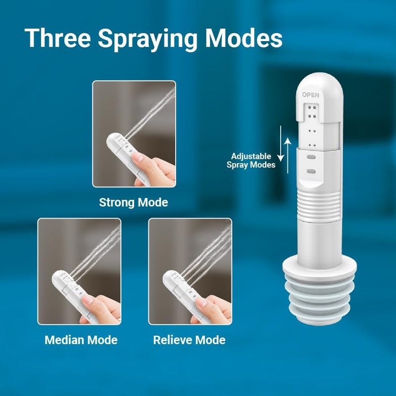 blu GO Bidet – High Pressure Handheld Travel Bidet – Compact Water Jet for Personal Hygiene, Gentle Care for Women, Men. Your Shattaf for on the Go. Stay fresh & Feel Confident Wherever Life Takes You - Image 2