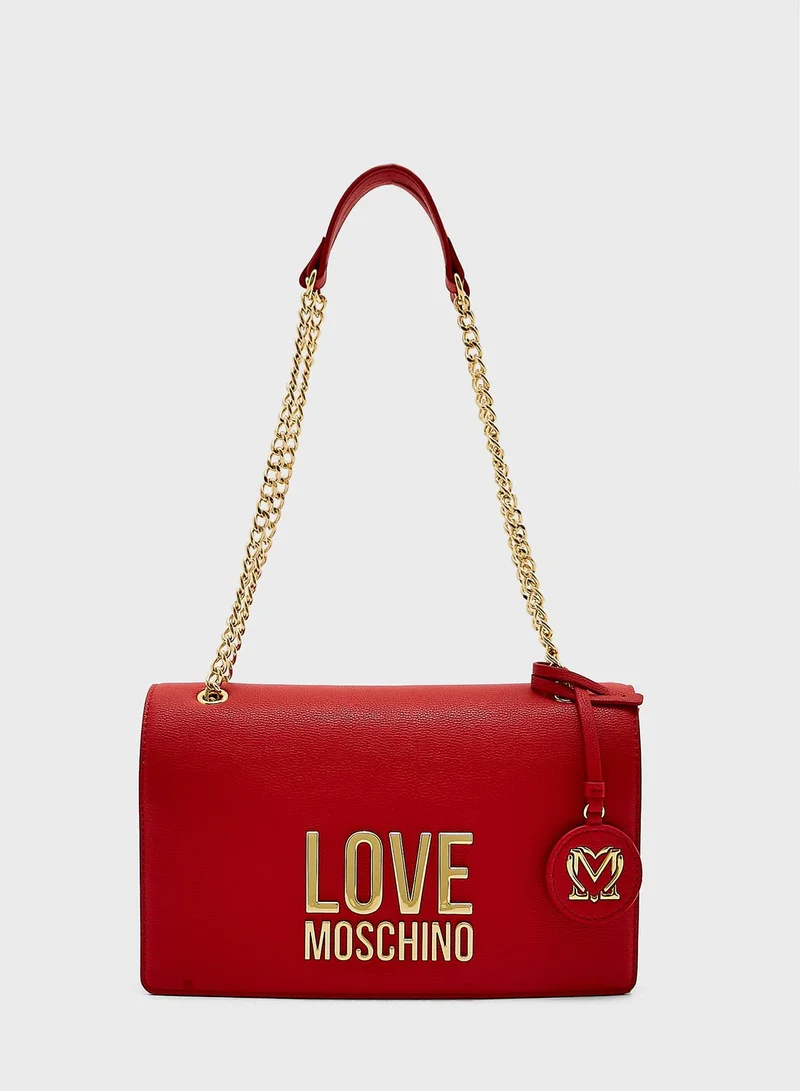 Love Moschino Logo Detailed Crossbody Bag