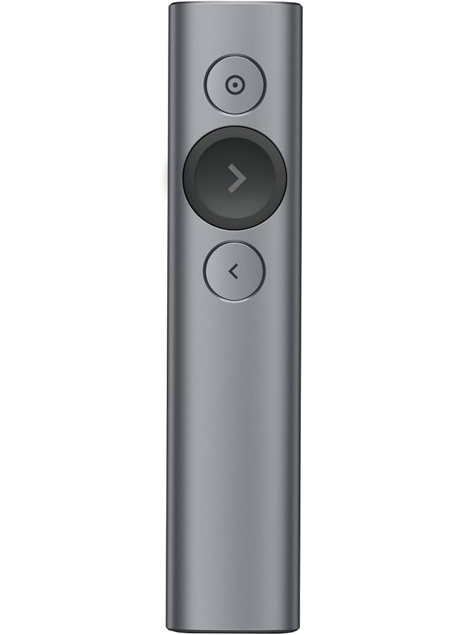 Logitech Spotlight Presentation Remote Universal Wireless Presentation Clicker With Laser Pointer Advanced Digital Highlighting Bluetooth 30 M Range And Quick Charging Slate - Image 1