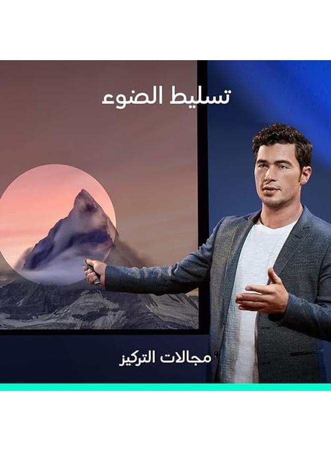 Logitech Spotlight Presentation Remote Universal Wireless Presentation Clicker With Laser Pointer Advanced Digital Highlighting Bluetooth 30 M Range And Quick Charging Slate - Image 3