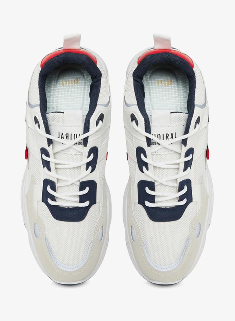 ستايلي حذاء سنيكرز شانكي بنمط كتل الالوان ورباط غلق - Image 5