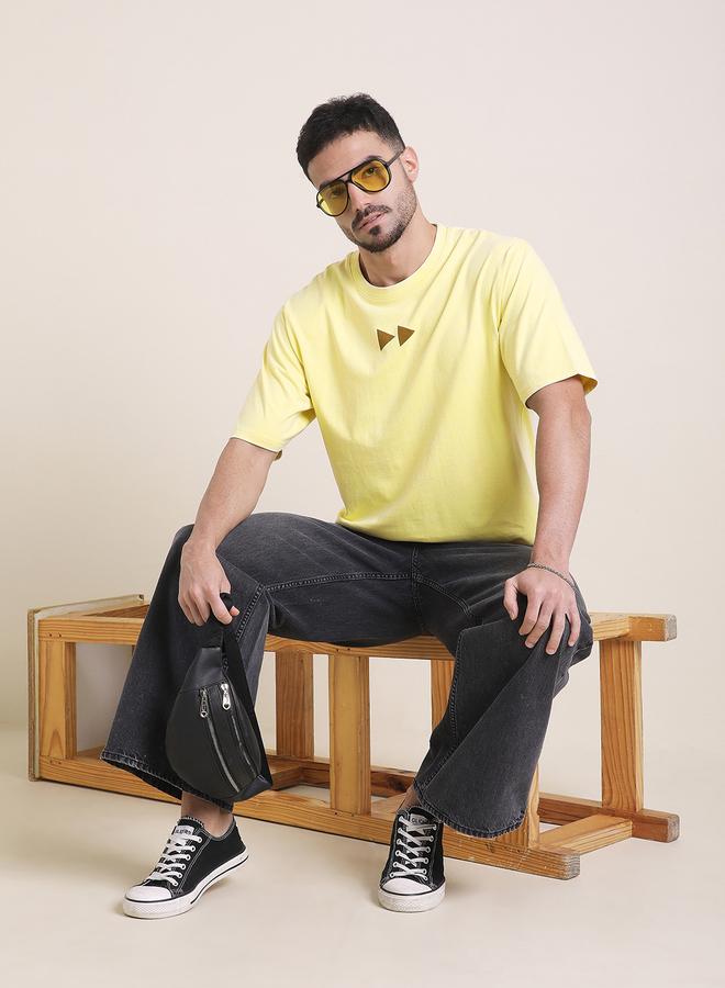 Difference of Opinion Men Oversized Acid Wash Printed T-Shirt - Image 4