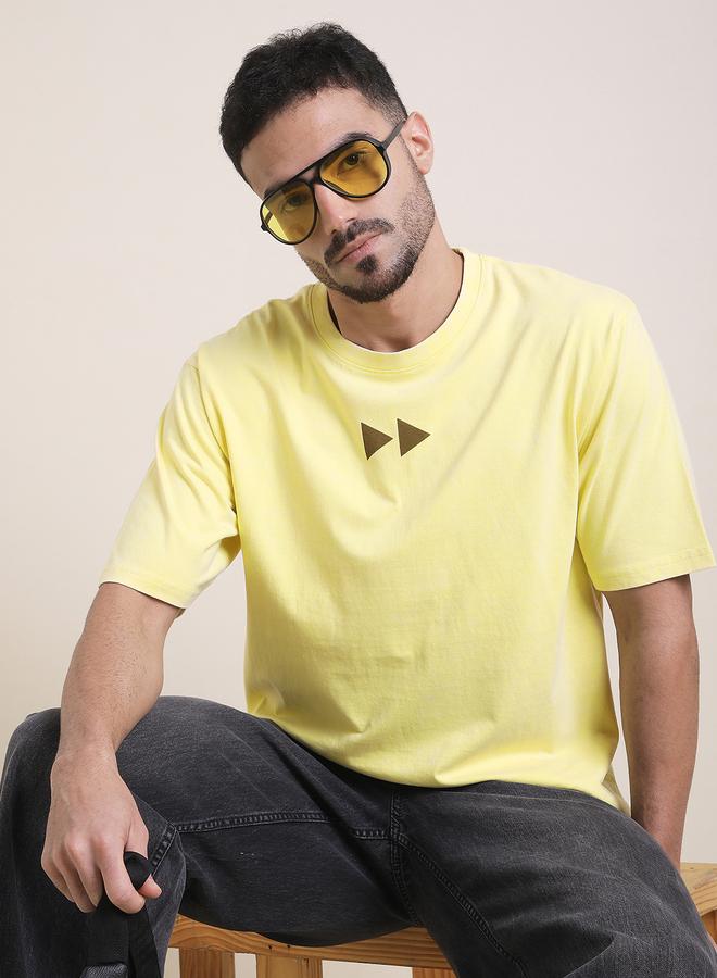 Difference of Opinion Men Oversized Acid Wash Printed T-Shirt - Image 2