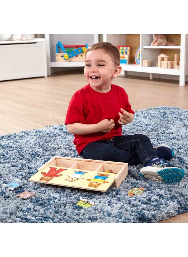 Melissa & Doug مجموعة بناء أصدقاء المزرعة القابلة للحجب - Image 4