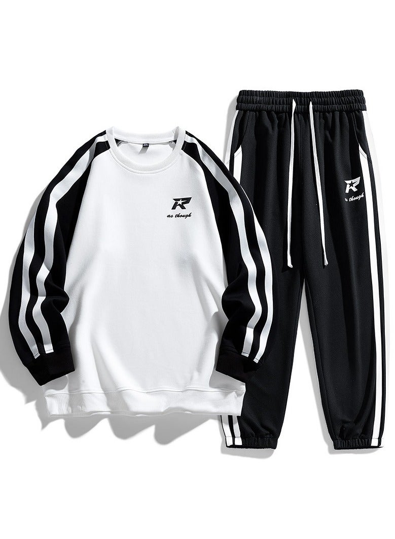 KUYING Men's Loose Sportswear And Sports Pants Two-Piece Set  - Image 1