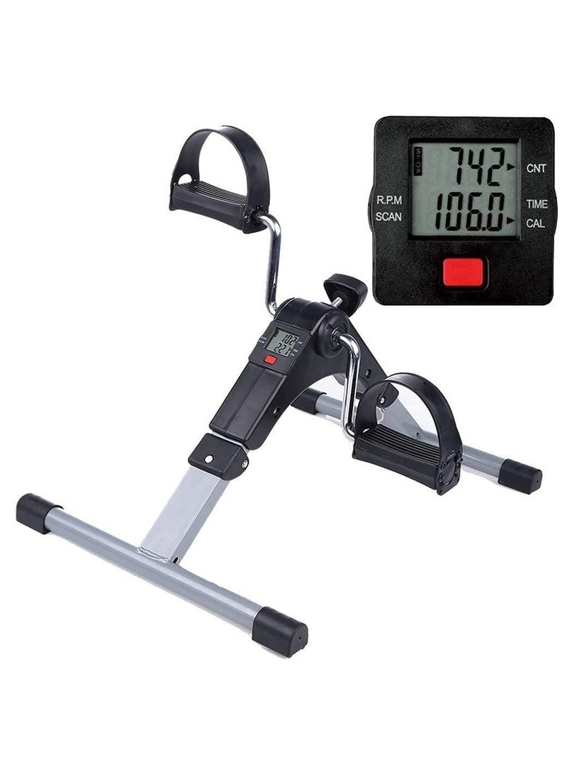 DubaiGallery Portable Pedal Exerciser Best Arm Leg Exercise Peddler Machine Mini Spinning bike LED Screen Display Cycle Leg Machine - Image 1