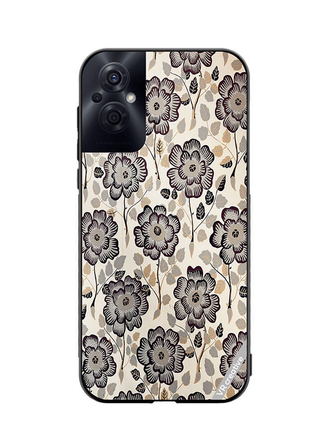 VR CREATIVE Protective Case Cover For Oppo Reno8 Z Floral1 Design Multicolour - Image 1