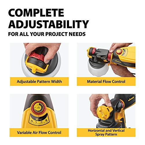 Wagner Spraytech 0529010 FLEXiO 590 Handheld HVLP Paint Sprayer, Sprays Most Unthinned Latex, Includes Two Nozzles - iSpray & Detail Finish Nozzle, Complete Adjustability for All Needs, Multi-Colored - Image 3