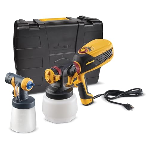 Wagner Spraytech 0529010 FLEXiO 590 Handheld HVLP Paint Sprayer, Sprays Most Unthinned Latex, Includes Two Nozzles - iSpray & Detail Finish Nozzle, Complete Adjustability for All Needs, Multi-Colored - Image 1