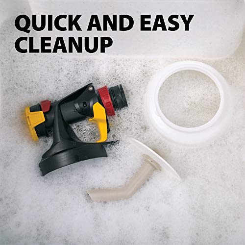 Wagner Spraytech 0529010 FLEXiO 590 Handheld HVLP Paint Sprayer, Sprays Most Unthinned Latex, Includes Two Nozzles - iSpray & Detail Finish Nozzle, Complete Adjustability for All Needs, Multi-Colored - Image 4