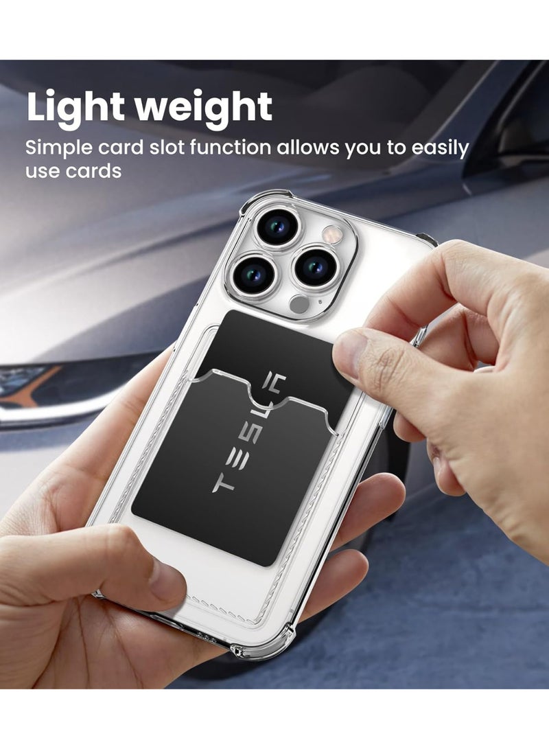 Shockproof Clear Case with Card Wallet Compatible with iPhone 14  - Image 3