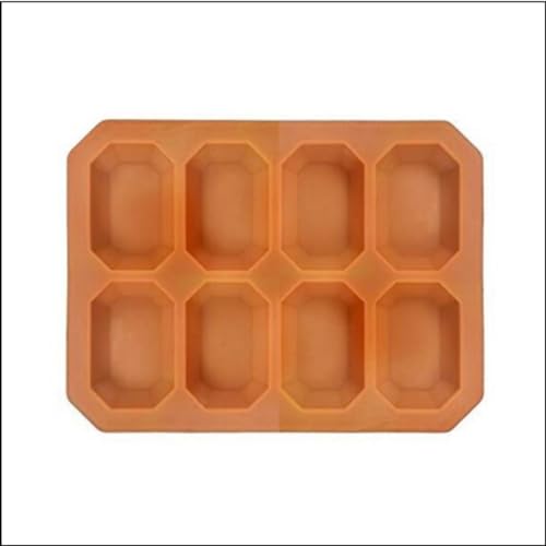 R H LIFESTYLE Octagonal Shape Silicone Soap Mould for Soap Making DIY Candle Mould Bakeware Mould (28 x 21 x 3 cm) Multicolor - Image 1