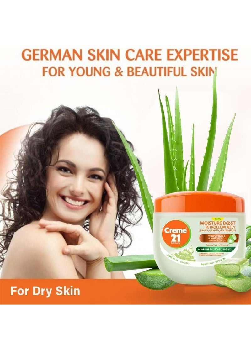 كريم21 كريم ألو فريش جل بترولي مرطب 300 مل - Image 3
