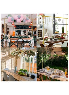 Generic Over The Table Rod Stand with Clamps, Adjustable Table Arch Stand, 1.2m-2m Width, 1m Height, Balloon Table Stand, Decorated Flower Arch for Party Birthday Wedding, Gold  - Image 5