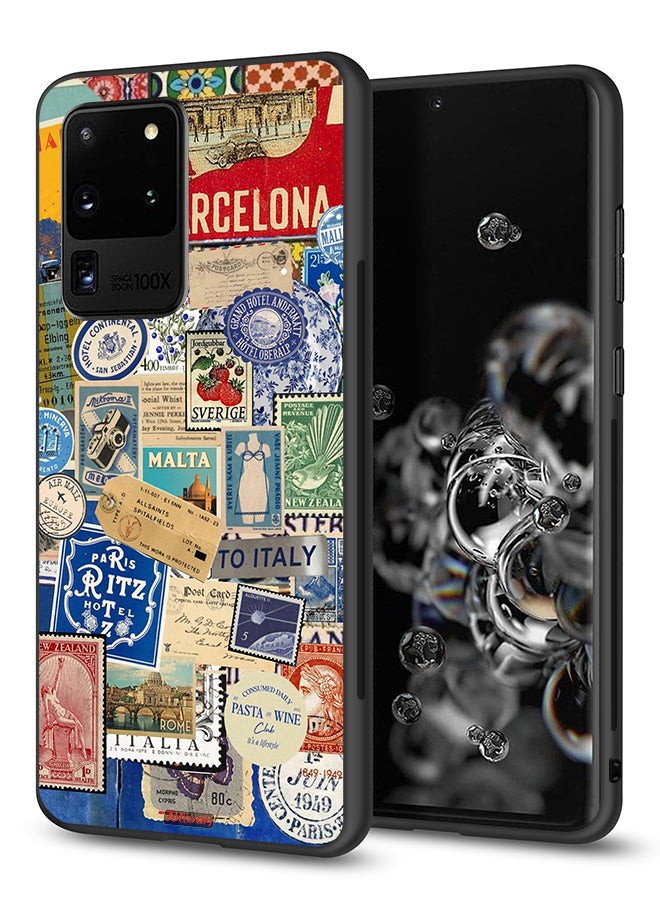 Tolwak Samsung Galaxy S20 Ultra Protective Case Cover Stickers Of Different Cities - Image 1