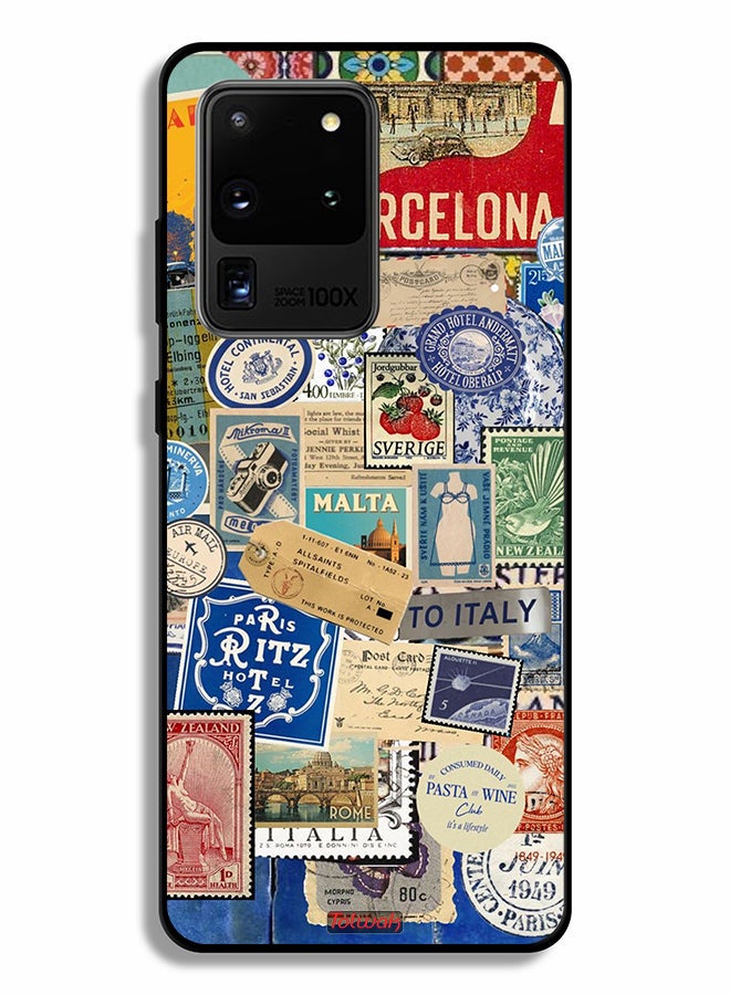 Tolwak Samsung Galaxy S20 Ultra Protective Case Cover Stickers Of Different Cities - Image 2