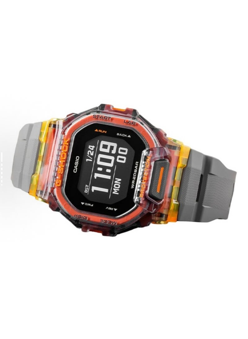 CASIO octagonal sports waterproof and shockproof D200 grey pink