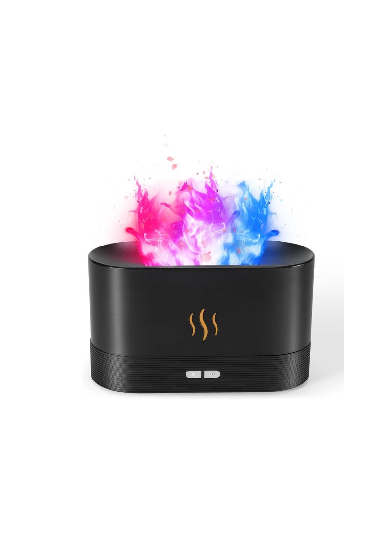 Generic Mini Air Humidifier USB 3D Flame Cool Mist Silent Colorful Essential Oil Auto Shut Off  - Image 1