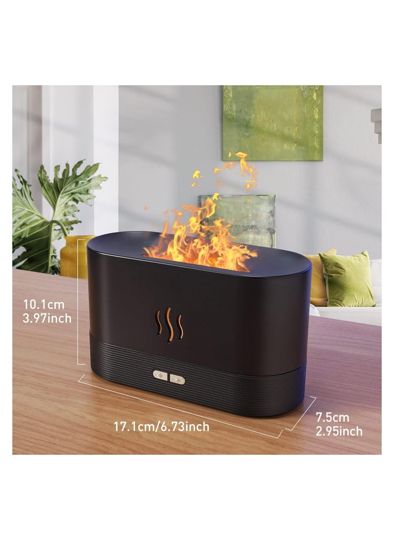 Generic Mini Air Humidifier USB 3D Flame Cool Mist Silent Colorful Essential Oil Auto Shut Off  - Image 3